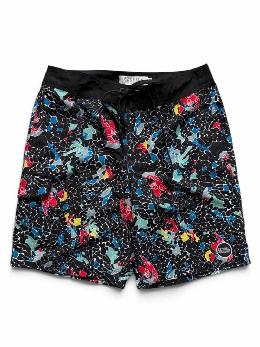 Ezekiel Mosaic Lobster Patterned Board Shorts (32)